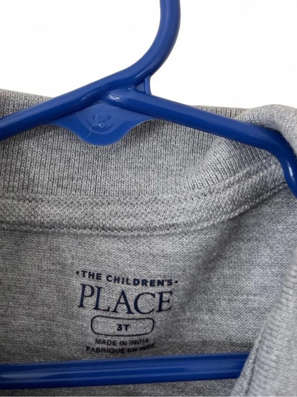 Toddler 3T 100% Cotton Short Sleeve Polo Collared Light Gray Children’s Place